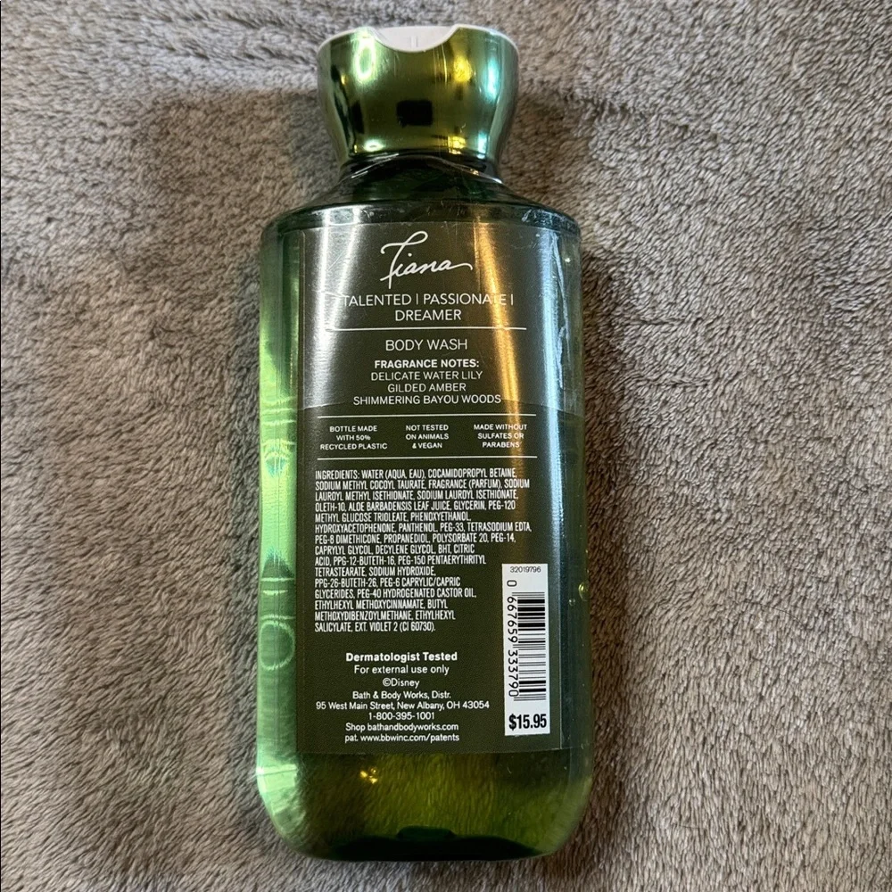 Bath & Body Works Disney Princess Tiana Green Body Wash